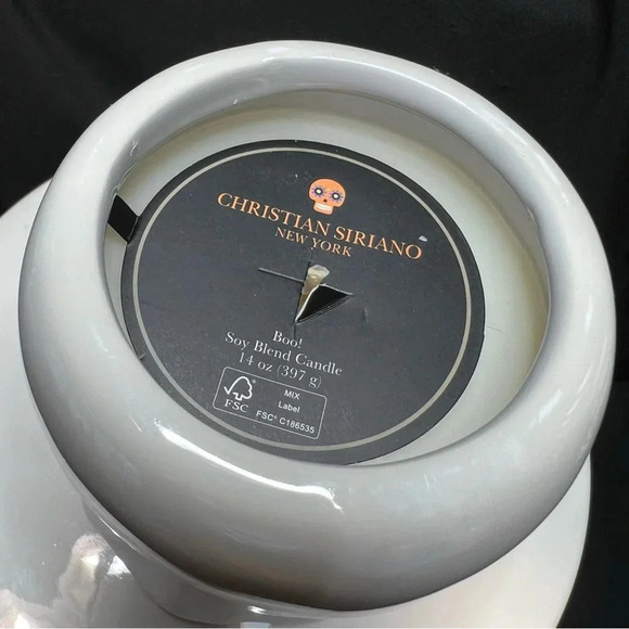 Cupcakes & Cashmere - Christian Siriano Pink & White Halloween Ghost Candles - Picture 8 of 12